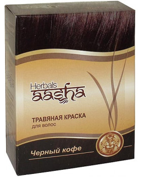 Травяная краска Черный кофе Aasha Травяная краска Черный кофе Aasha